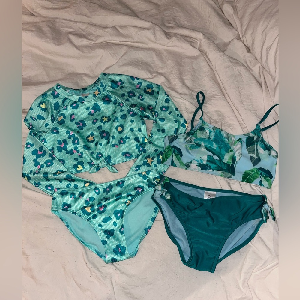 Girls L-10/12 Bathing Suit Bundle (2 2-piece Bathing Suits!)👙